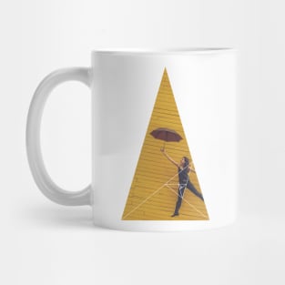 Air Umbrella Girl Geometric Photography Mug